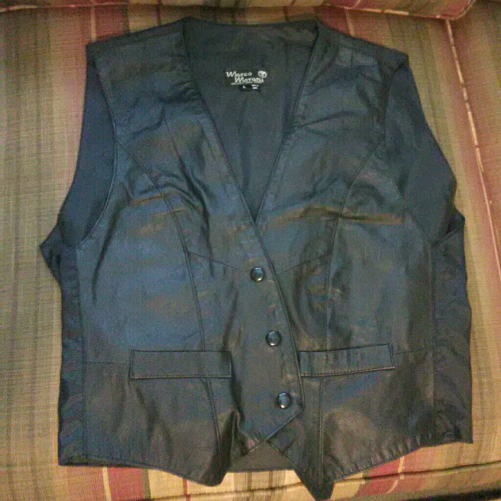 🌟Marco Morani Size Large Leather Vest🌟